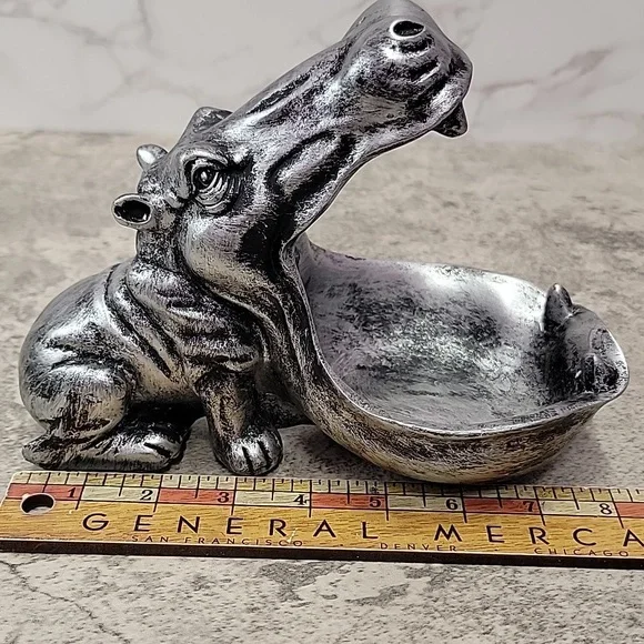 Whimsical Hippo (Hippopotamus) Candy Dish – Fun & Functional Catchall - Picture 7 of 9